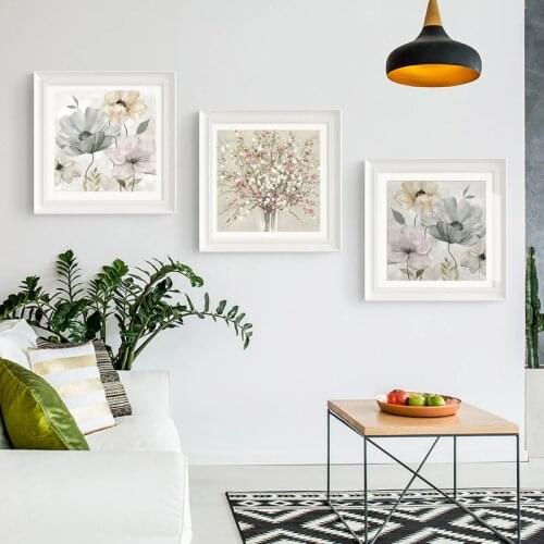 Nordic flower Canvas Poster Printing wall art living room bedroom dining room home decoration painting