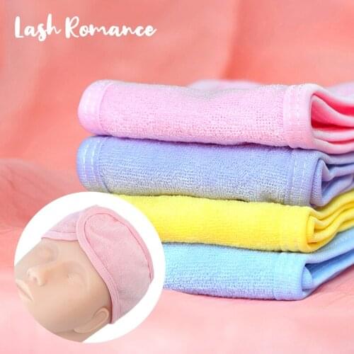 LASH ROMANCE Adjustable Hairband Makeup Toweling Hair Wrap Head Band Stretch Salon Facial Headband Hair Accessories Shower Cap