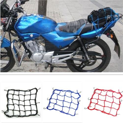 30x30cm Luggage Cargo Mesh Net Car Accessories Motorcycle Bike Helmet Holder 6 hooks Hold Mesh Net Bag Auto Car Styling Tool