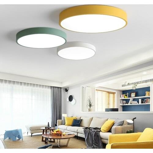 LED Ceiling Lights for Bedroom with remote control 5cm height ceiling lamp for 8-20square meters modern house lighting fixture