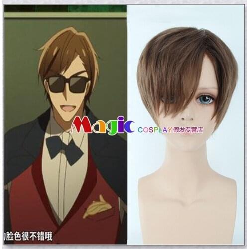 ZOMBIE LAND SAGA Tatsumi Kotarou Cosplay Wig Heat Resistant Synthetic Hair Party Wig Two Colors