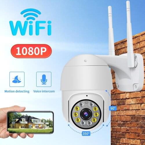 Wifi PTZ Camera Outdoor H.265 2MP 4X Digital Zoom Ai Human Detection WiFi Camera 1080P Auto Tracking Cloud CCTV IP Camera