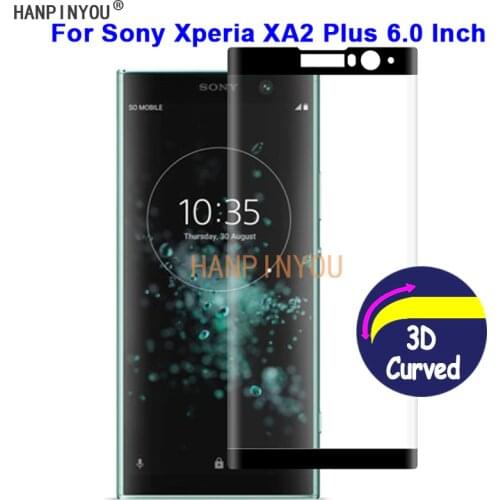 For Sony Xperia XA2 Plus H3413 6.0" 9H Hardness 3D Full Cover Slim Toughened Curved Tempered Glass Film Screen Protector Guard