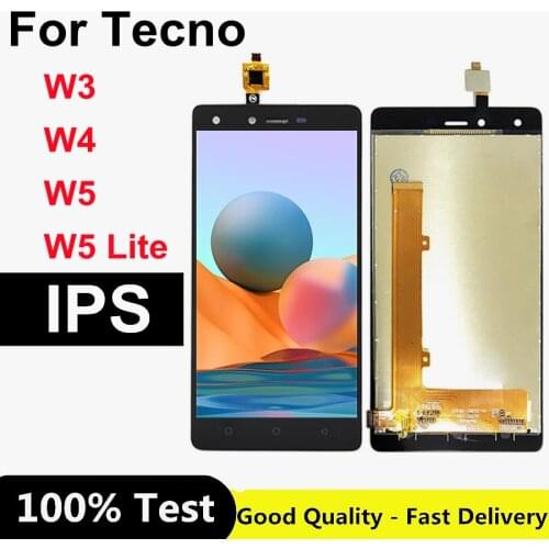 For Tecno W3 W4 W5 W5 Lite LCD Display Touch Screen Digitizer Assembly for Tecno W3 Screen