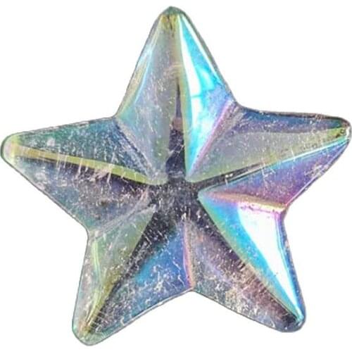 1PC Natural clear Quartz aura Crystal Star Shaped Meditation Healing Chakra Polished Gift