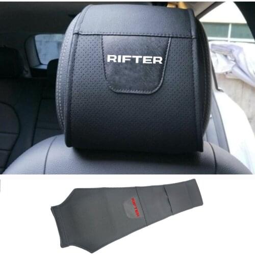 1pc For Peugeot Rifter Car Headrest Protector Case Pu Leather Car Headrest Cover Car Accessories
