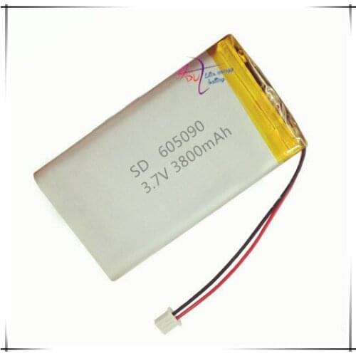 XHR-2P 2.54 3800mAh 605090 3.7V lithium polymer battery 645088 charging treasure video machine 294884