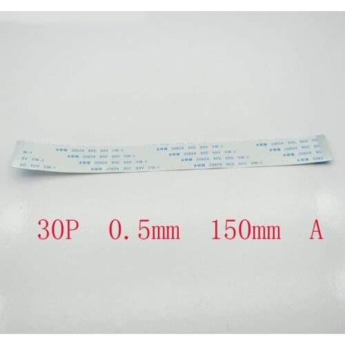5-100pcs New FFC FPC 30pin flat flexible cable 0.5mm pitch forward Length 150mm 15cm Width 15.5mm Ribbon 30p Flex Cable Type A