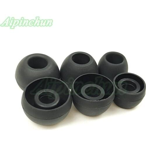 Aipinchun 6 Pairs Silicone Earbud Cushion Replacement Headphone Headset Ear pads Gel Covers Tips For Earphone MP3 (S M L Size)