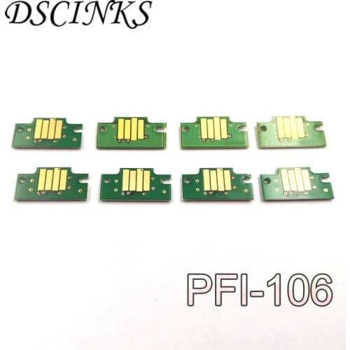 8 PCS PFI-106 Ink Cartridge Chip for Canon IPF6400S IPF6410S PFI 6400S 6410S PFI-6400S PFI-6410S Printer PFI 106 PFI106