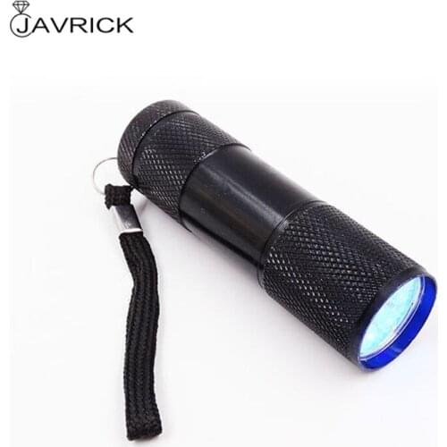 9W UV Resin Curing Lamp Light 9 LED 395nm UV Blacklight Flashlights Jewelry Tool