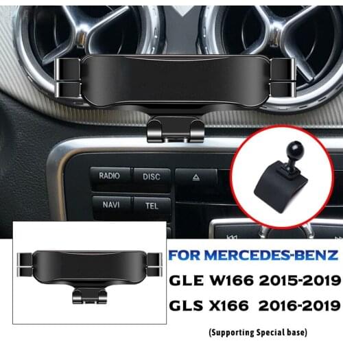 Car Mobile Phone Holder For Mercedes Benz W166 GLE 2015-2019 GLS X166 2016-2019 Mounts Stand GPS Navigation Bracket Accessories