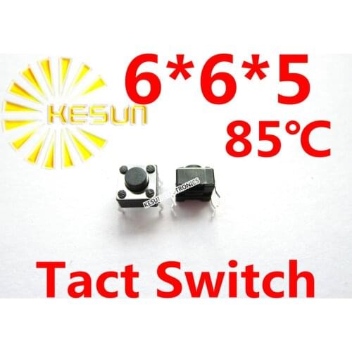 FREE SHIPPING 100PCS DIP 6X6X5 Tactile Tact Push Button Micro Switch Momentary