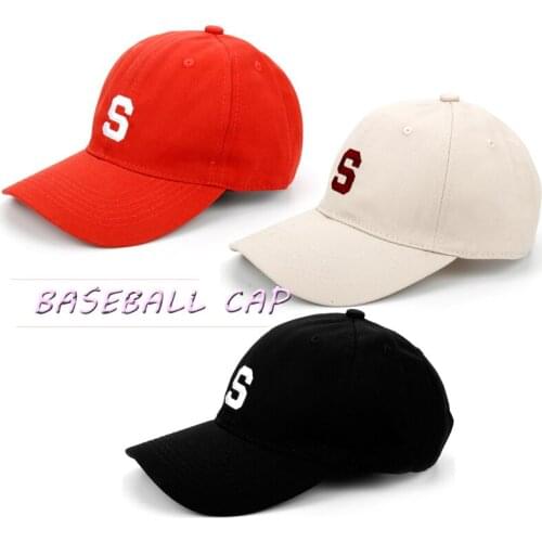 S Embroidery letter Baseball Cap Hat Dad Casquette Snapback Fashion Sport Washed Cotton Caps Hats Spring Summer hip hop gorras