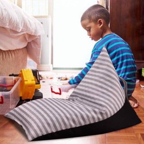 Home Large Kids Storage Bean Bag Stuffed Animal Plush Toy Soft Pouch Sofa Chair Sofa Home Decor Canvas Lazy Sofa Bean Bag Chair