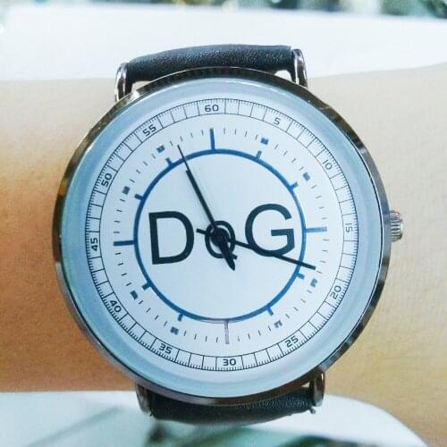 Zegarek damski New High quality DQG Quartz women watches Reloj Mujer Fashion Black Leather simple Dial Casual dress watch часы