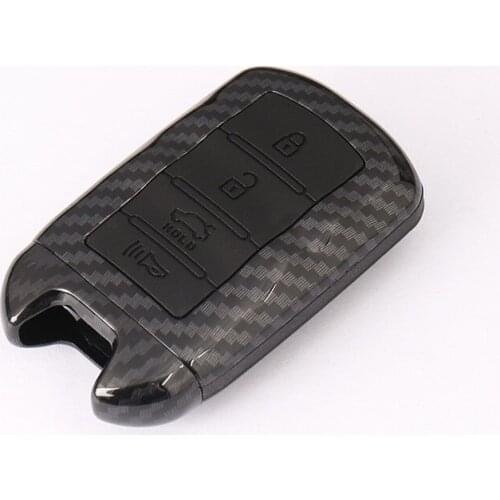 Carbon fiber ABS Car key case cover key shell Holder For KIA K9 Cadenza K7 3/4 button Smart Remote Key