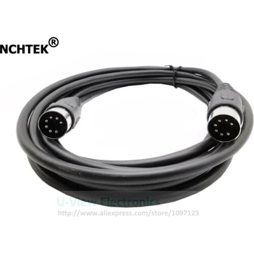 NCHTEK DIN 7Pin Male to Male Audio MIDI Extension Cable About 1M/Free Shipping/1PCS