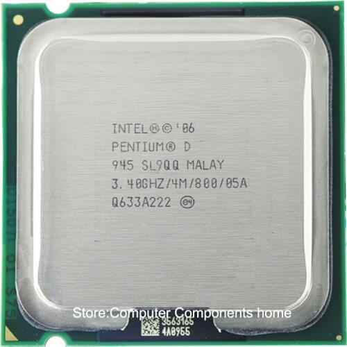 Intel Pentium D945 PD945 Processor PD 945 CPU (3.4Ghz/ 4M /800GHz) Socket 775