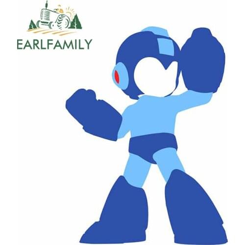 EARLFAMILY 13cm x 9.5cm Funny Car Stickers and Decals for Vector Rockman Graphics Waterproof Cartoon Occlusion Scratch Decor