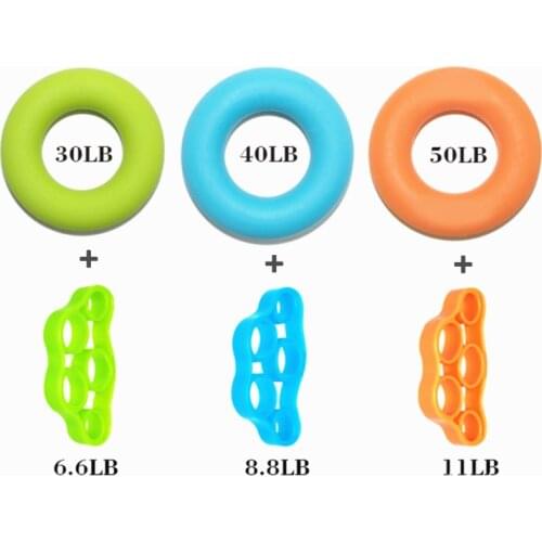 Resistance Bands Hand Grip Strengthener Gripper Set Finger Strengthener Exerciser Kit Finger Stretcher Speed Up Rehabilitation