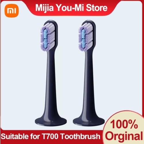 New Arrival Xiaomi Mi T700 Toothbrush Head 4mm Ultra-thin Soft Replacement Brush Head Support for T700 Sonic Electric Toothbrush
