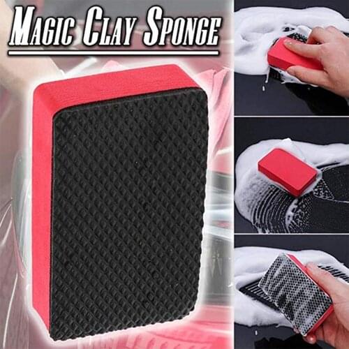 5/10pcs Nano Cleaning Magic Sponge Car Wash Mud Cleaning Sponge Car Cleaning Clay Bar glass ceramics Cleaning Care Washing Tool