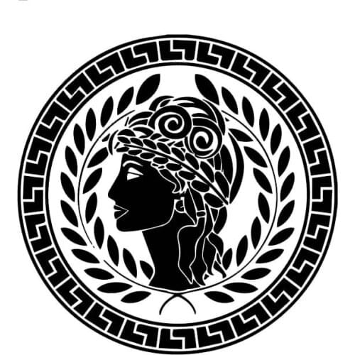 Beautiful Lifelike Greek Peace and Love Lady Vinyl Fashion Decal Car Sticker Popular Style Skillful Design Car Styling