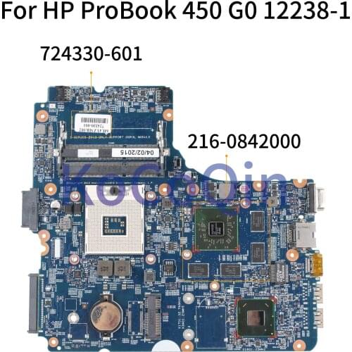 KoCoQin Laptop motherboard For HP ProBook 440 G0 450 G0 Mainboard 724330-001 724330-601 12238-1 SLJ8E 216-0842000