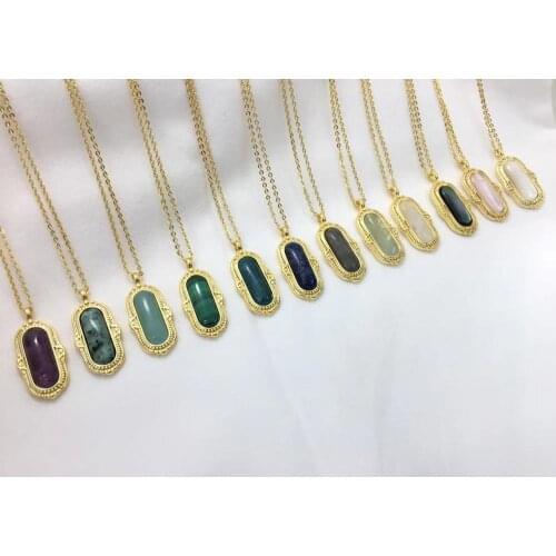 Natural Malachite African Stone Long Dan Shape Single Buckle Pendant Handmade Material for Bracelet Gift Making Daily Jewelry