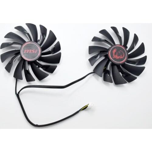 New 95MM PLD10010S12HH 4Pin Cooler Fan Replacement For MSI Radeon R9 380 Armor 2X GTX 1060 970 RX580 Graphics Video Card Cooling