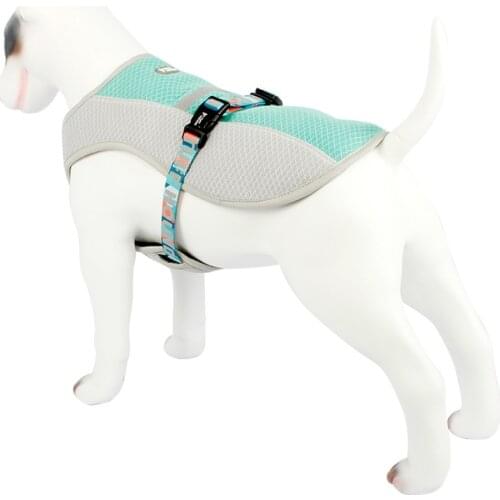 Summer Dog Cooling Vest Harness Cooler Jacket Breathable Pet Reflective Heatstroke Cold Suit Cool Clothes Bulldog Supplies