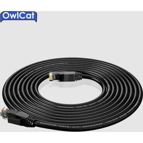 OwlCat 20-50 meters Ethernet Network Cable CAT6 UTP 24AWG*4P Outdoor High-speed RJ45 Extension Network Cable Camera line