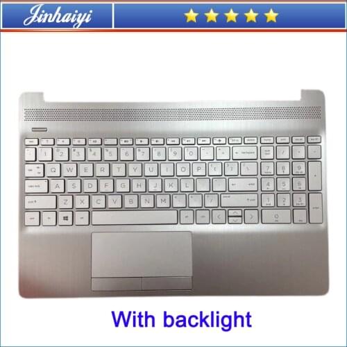 Laptop palm rest for HP 15DW 15S-DU 15S-DY TPN-C139 backlit keyboard L52022-001 upper cover