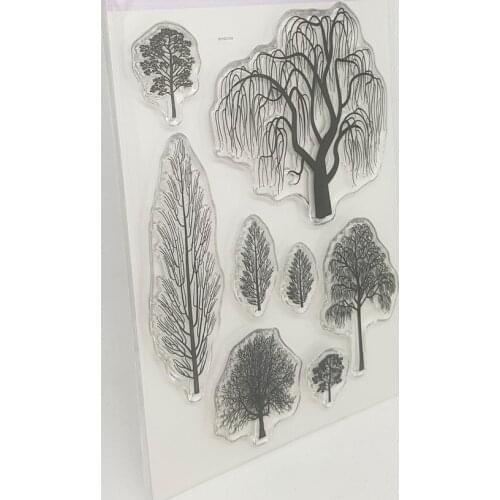 German tree stamp Clear Stamp for Scrapbooking Transparent Silicone Rubber DIY Photo Album Decor 451