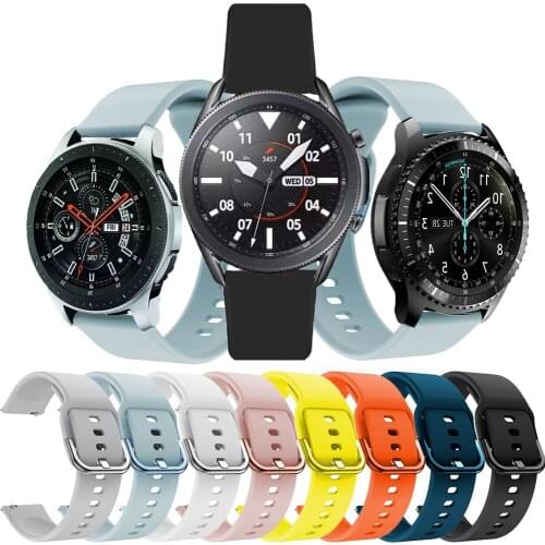 Strap For Samsung Galaxy Watch 3 45mm/46/Gear S3 Frontier/Classic Silicone Wristband 22mm Watch Bands sport Fashion Accessories