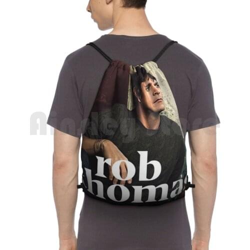 Rob Thomas Singer Music Band Backpack Drawstring Bag Riding Climbing Gym Bag Rob Thomas Singer Music Band