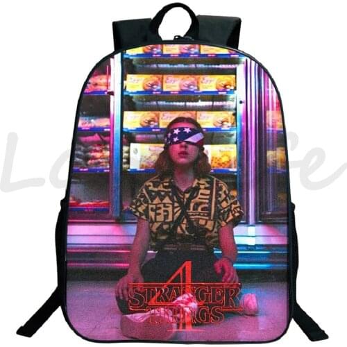 Stranger Things Season 4 printing backpack Bookbags Beautiful Students Boys Girls School Rucksack Travel Bagpack laptop backpack