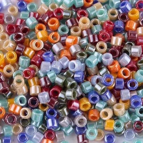 Taidian Rainbow Miyuki Bead 11/0 for Beaded Accessory 3grams/lot About 600pieces 1.6x1.3MM