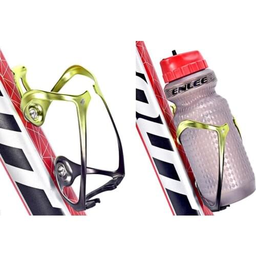 Bicycle Water Bottle Cage Aluminum Colorful Hollow Electroplating Electric Bicycle Road Cycling Water Cup Holder Riding