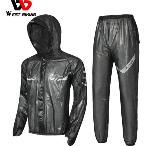 WEST BIKING Waterproof Cycling Raincoat Men Women Reflective Cycling Jersey Electric Bicycle MTB Road Bike Jacket Sport Clothing
