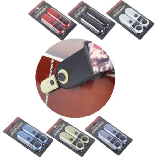 2pcs/lot Prefox Electric Guitar Strap Locks Button Strap Pin Buckle Bass Guitar Anti-Skid Safety Lock