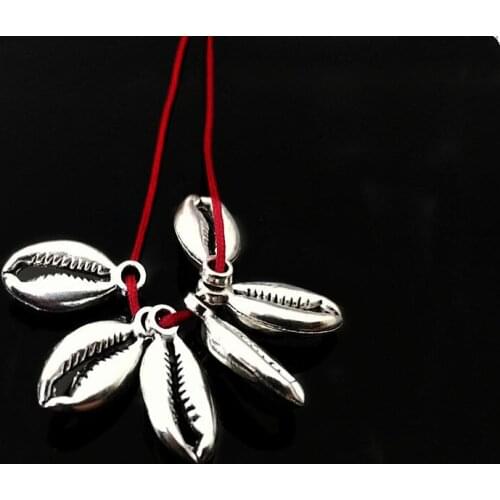 20Pcs Metal Conch Cowrie Shell Beads Charms For Diy Jewelry Making Necklace Bracelet Earrings Pendant Accessories