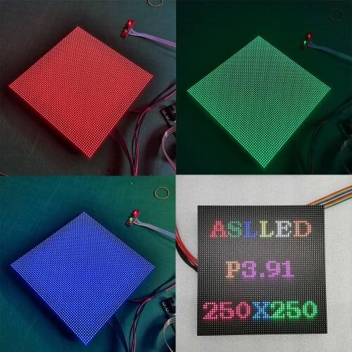 250x250mm P3.91 Indoor High Definition Full Color LED Display Module SMD2121