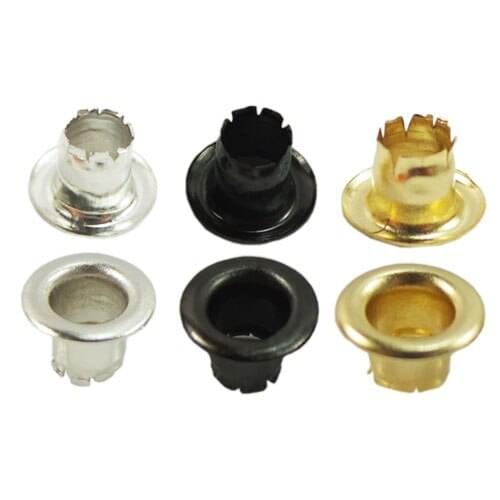 900 pcs Grommets Eyelets 4 Canvas Clothes Leather Self Backing for Pliers 3/16" 4mm Mix color