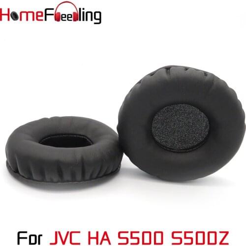 Homefeeling Ear Pads For JVC HA-S500 HA-S500Z Earpads Round Universal Leahter Repalcement Parts Ear Cushions