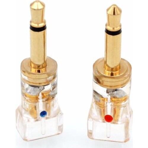 Audiocrast Pair MMCX/.78mm Female to 2.5mm Male Converter Adapter for HE1000 HE560 HE400i Oppo PM-1 PM-2 NightHawk Headphone