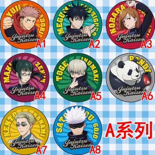 Japanese Anime Jujutsu Kaisen Badge Brooch Clothing Pin Cartoon Children Cute