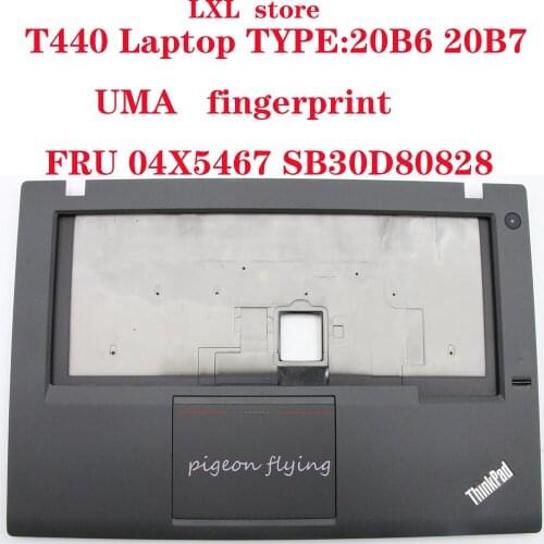 T440 C Cover for Thinkpad laptop 20B6 20B7 keyboard BEZEL With fingerprint touchpad FRU 04X5467 04X5471 SB30D80828 AM0SR000100