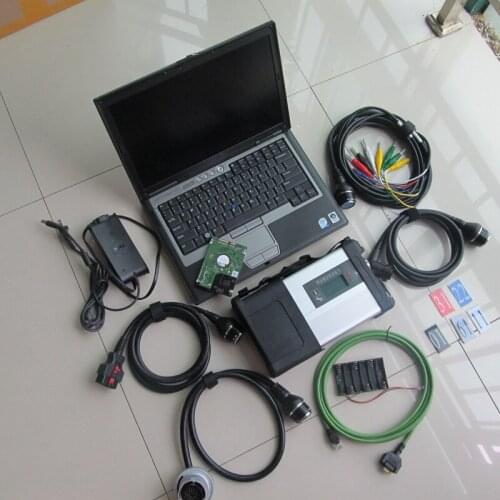 Super MB Star C5 SD Connect with laptop d630 ram 4g diagnostic tool newest software 2020.12 hdd ready to use